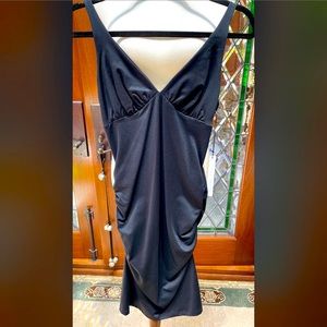 Susanna Monaco stretch midi black dress